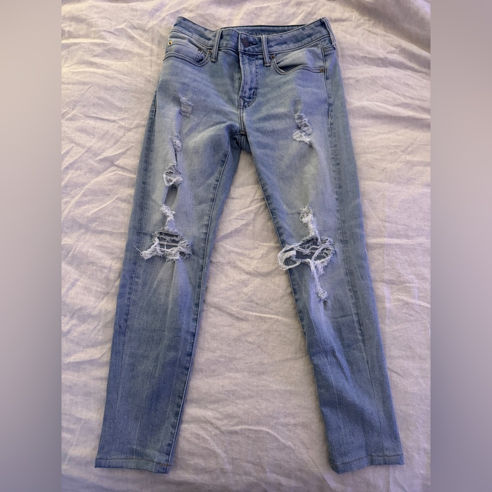 Men’s Ripped Stacked Skinny Jeans